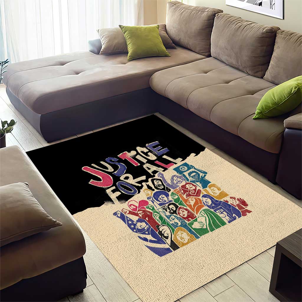 African Stand Firm Area Rug Justice For All DT03