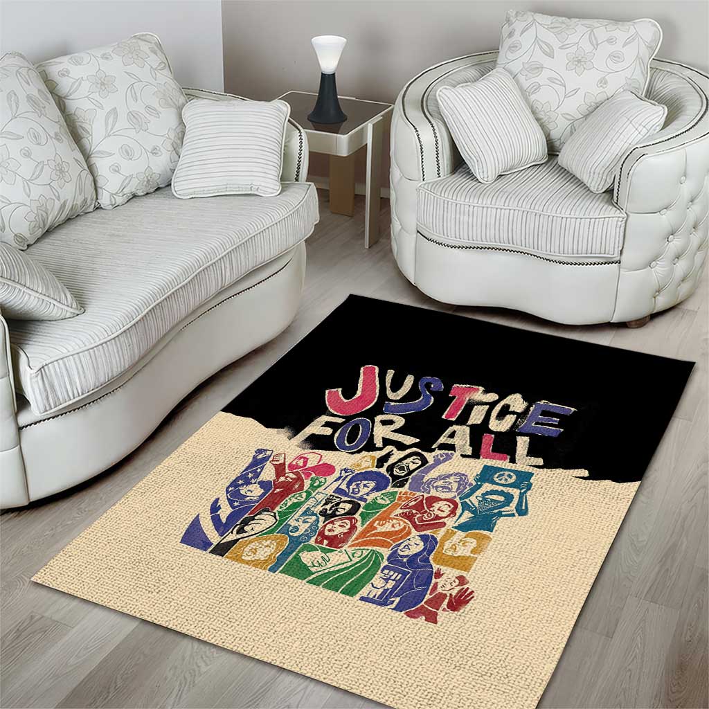 African Stand Firm Area Rug Justice For All DT03