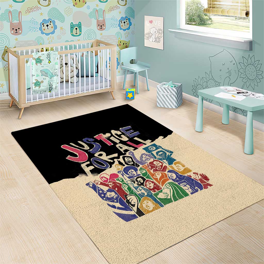 African Stand Firm Area Rug Justice For All DT03