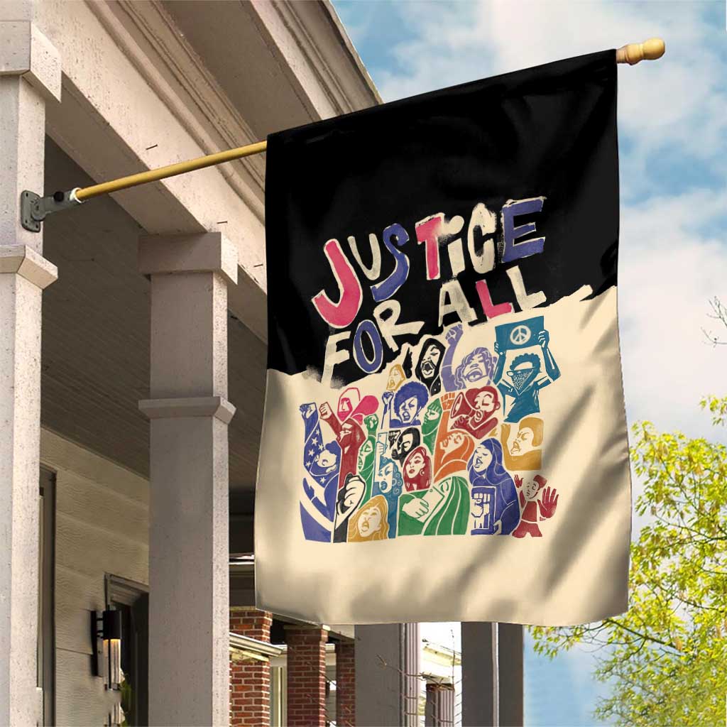 African Stand Firm Garden Flag Justice For All DT03