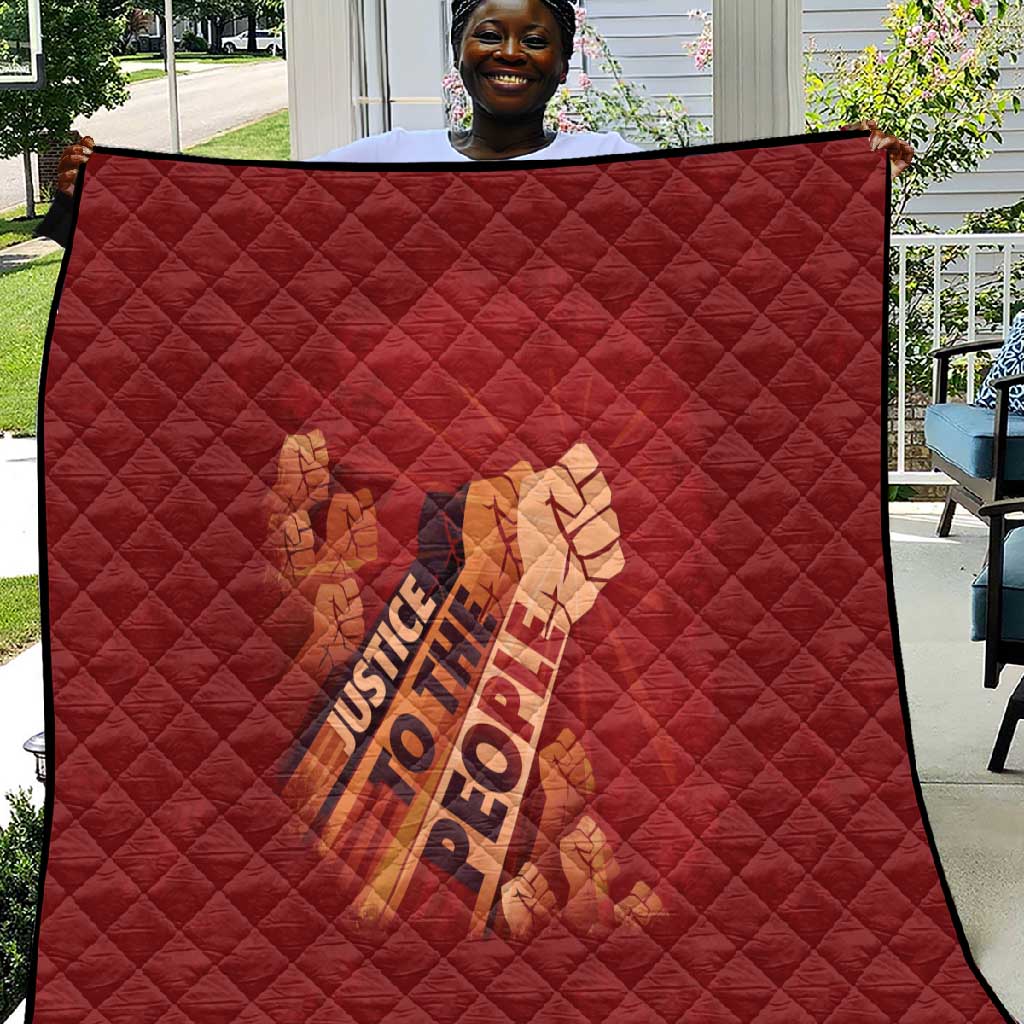 Justice To The People Africa Quilt Afro Raised Fist DT03