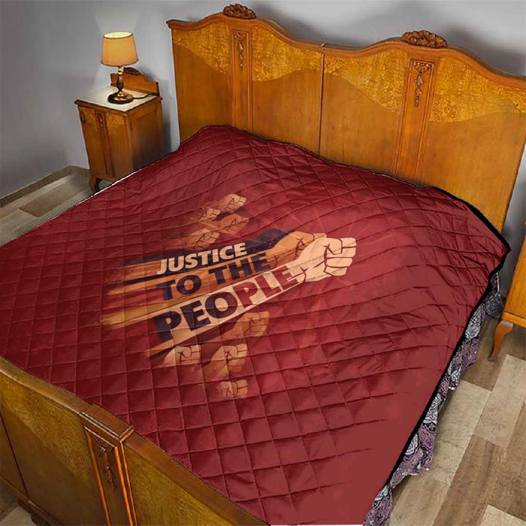 Justice To The People Africa Quilt Afro Raised Fist DT03