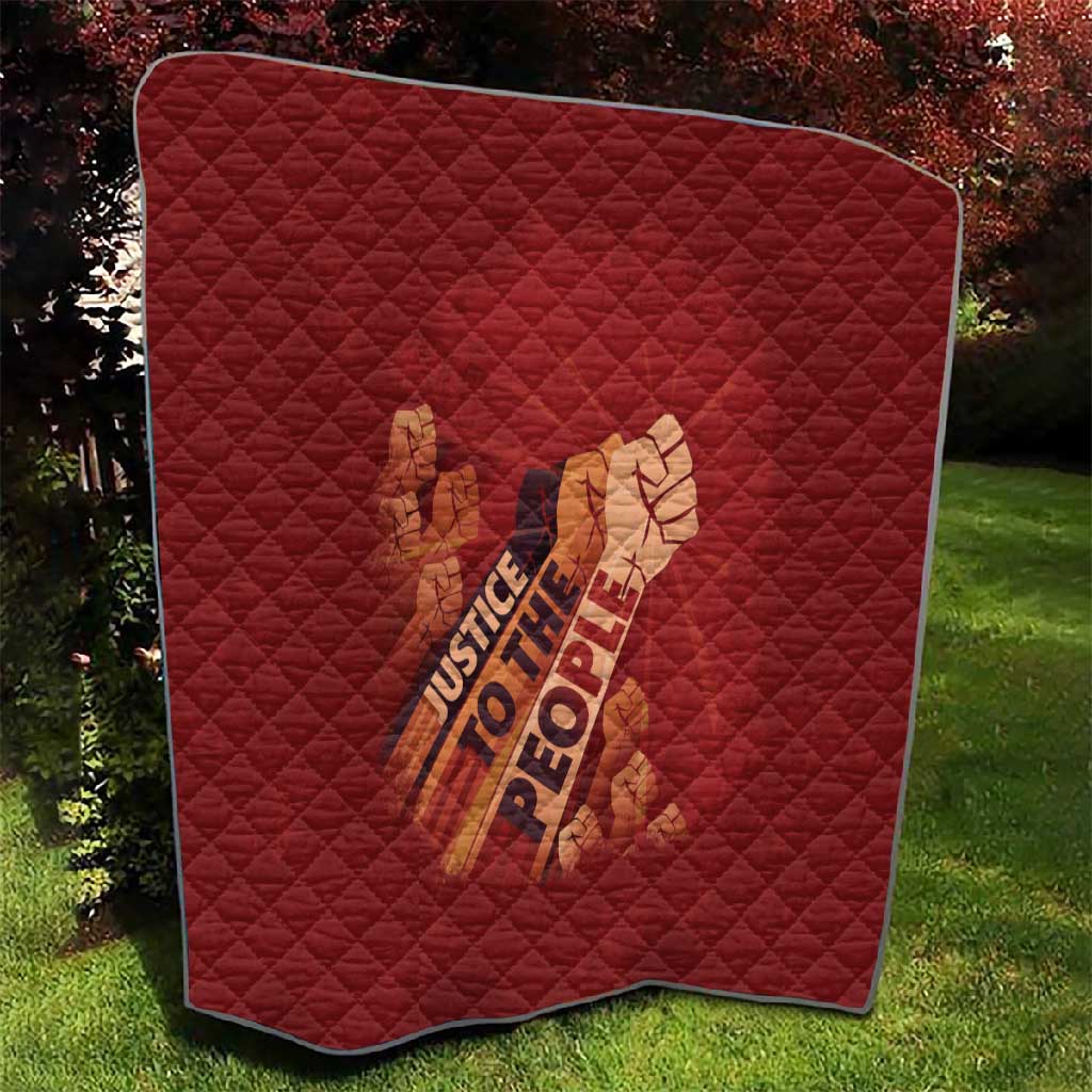 Justice To The People Africa Quilt Afro Raised Fist DT03