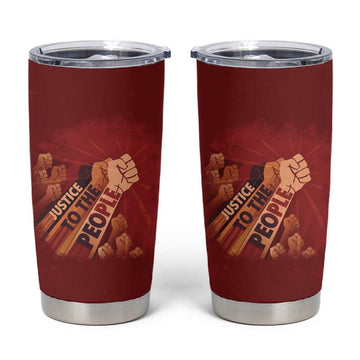 Justice To The People Africa Tumbler Cup Afro Raised Fist DT03