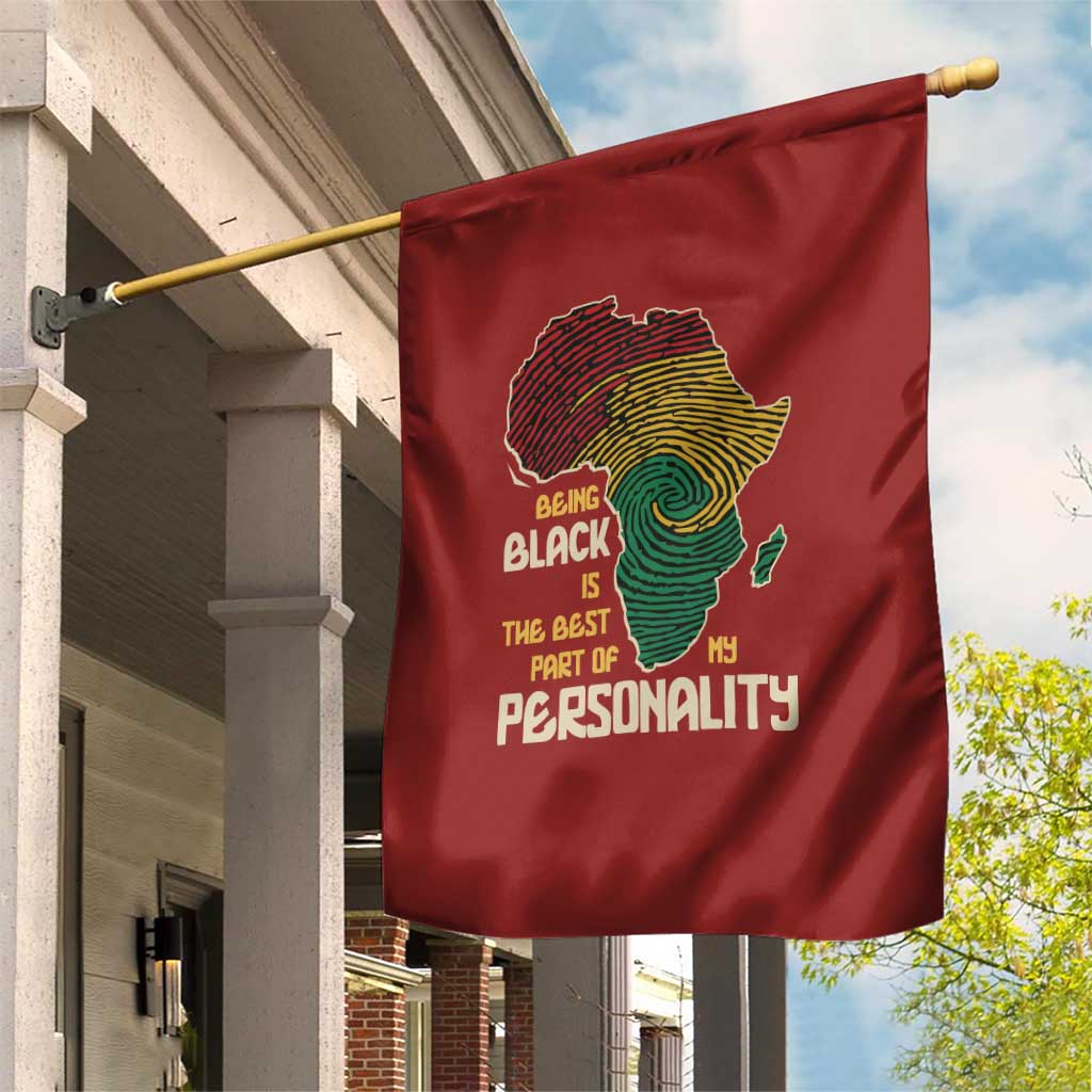 African Map Fingerprint Garden Flag Being Black Is The Best Part Of My Personality DT03