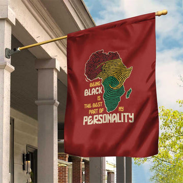 African Map Fingerprint Garden Flag Being Black Is The Best Part Of My Personality DT03