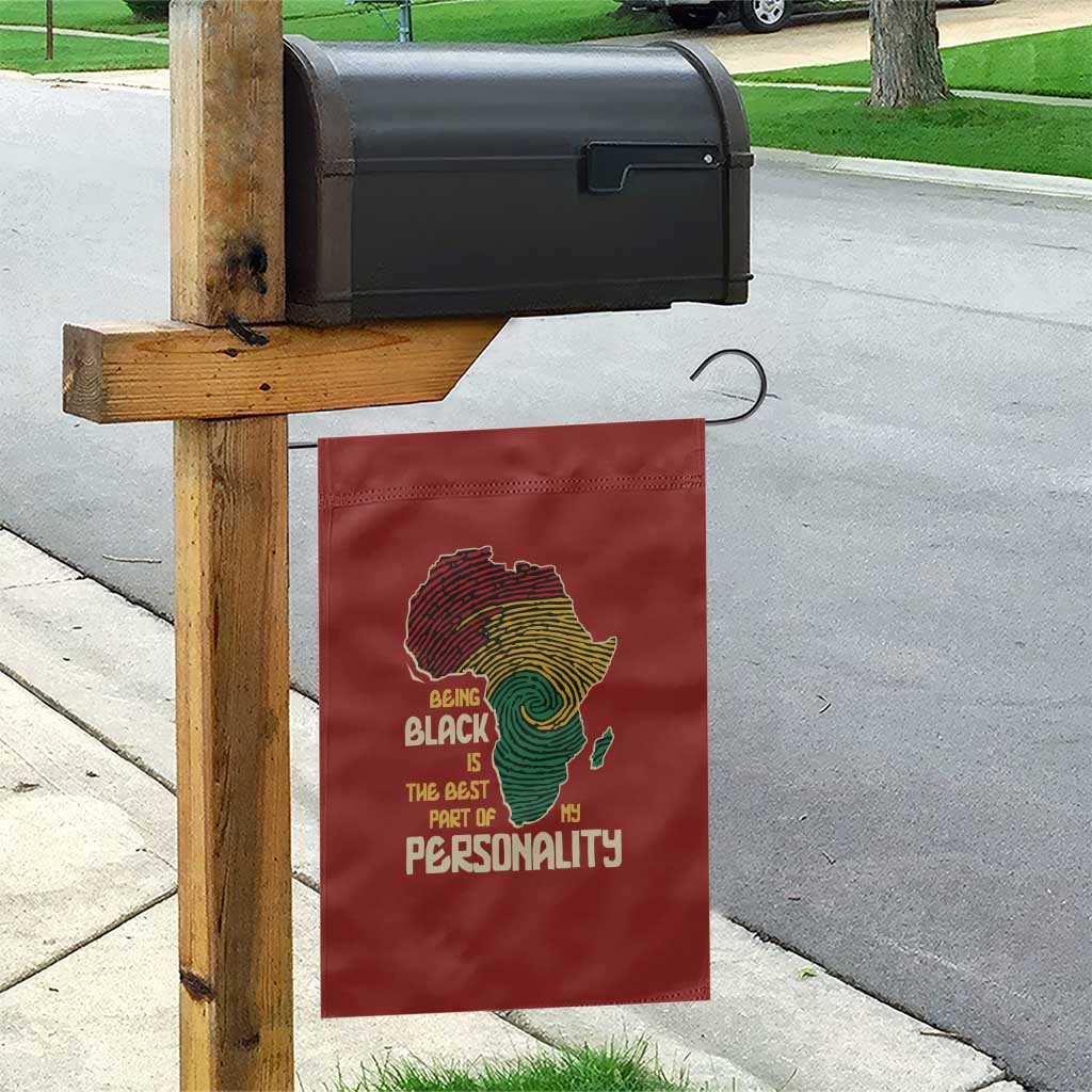 African Map Fingerprint Garden Flag Being Black Is The Best Part Of My Personality DT03