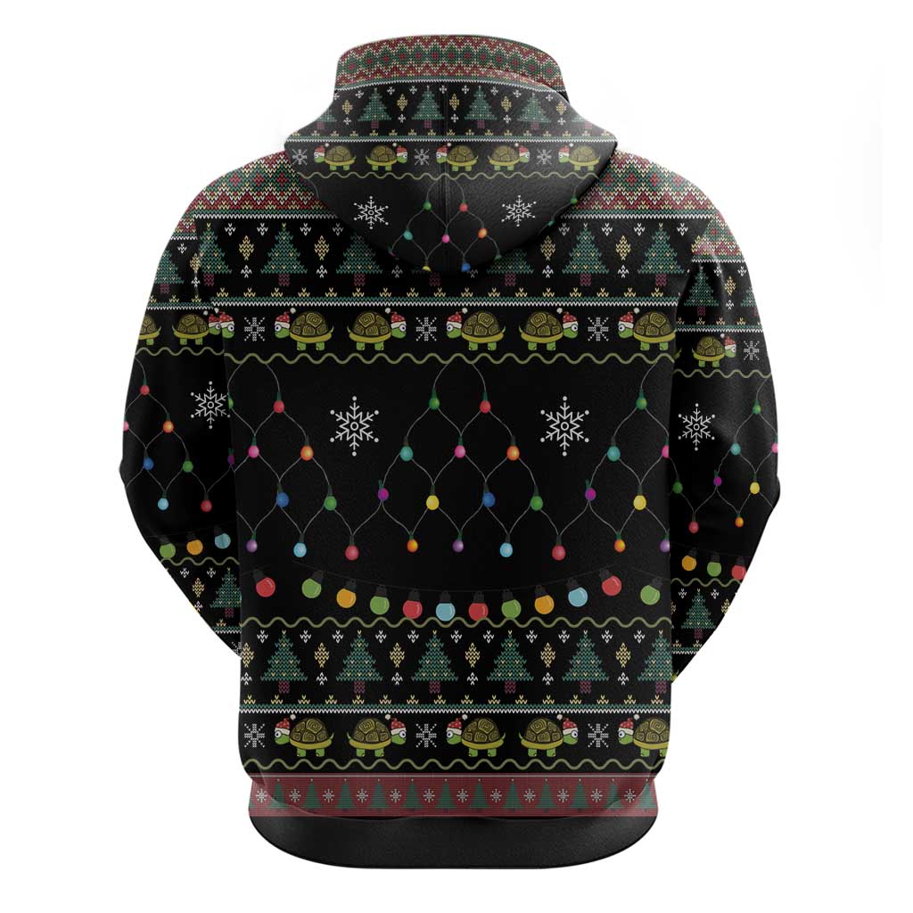Turtle Through The Snow Christmas Hoodie DT03