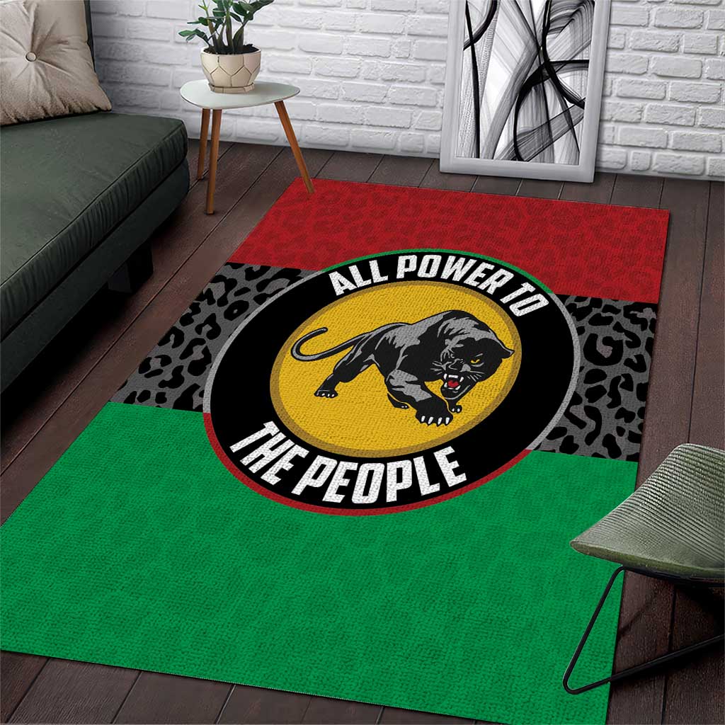 Pan African Black Panther Area Rug All Power To The People DT03