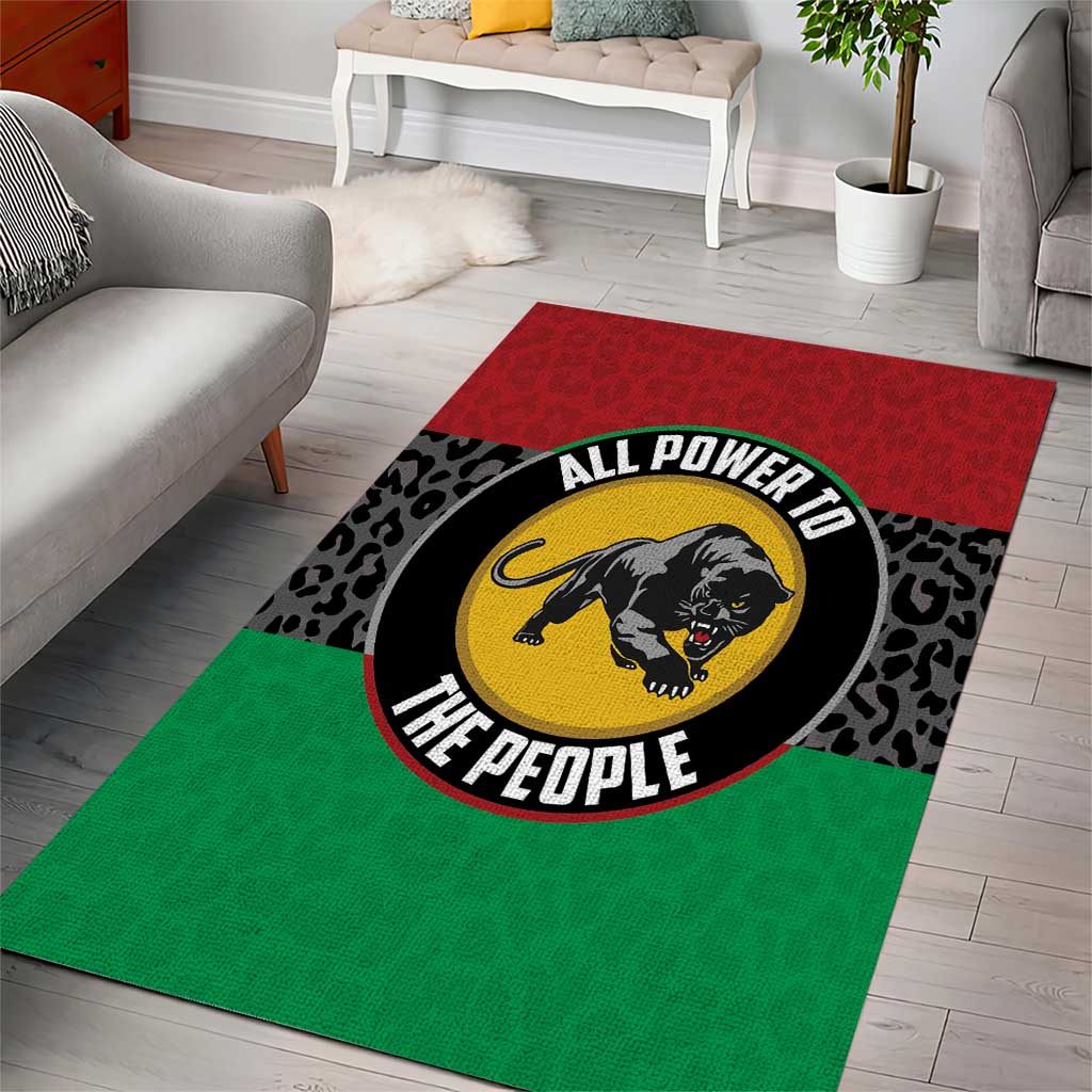 Pan African Black Panther Area Rug All Power To The People DT03