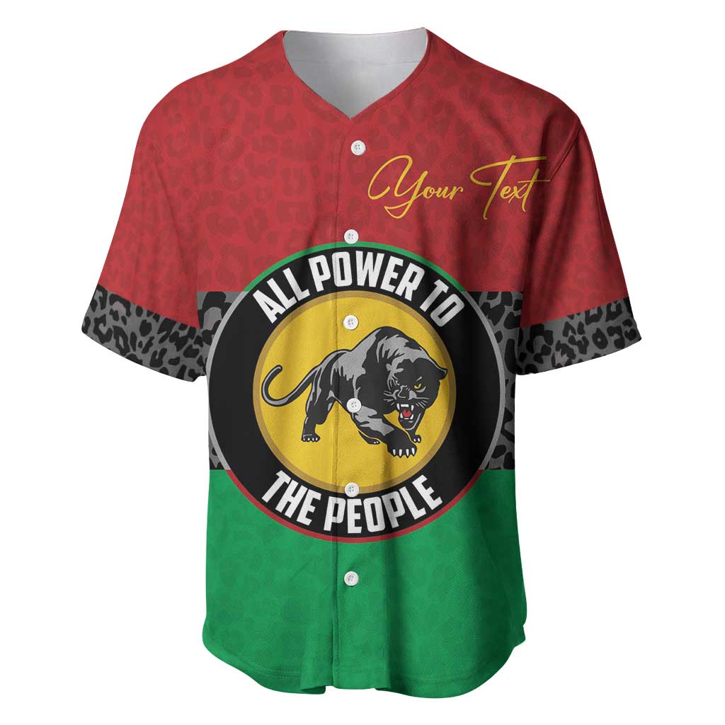 Personalized Pan African Black Panther Baseball Jersey All Power To The People DT03