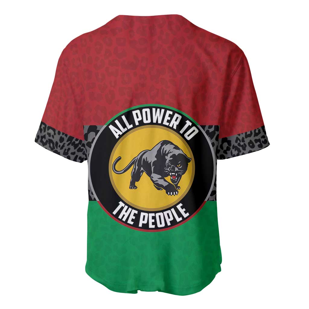 Personalized Pan African Black Panther Baseball Jersey All Power To The People DT03