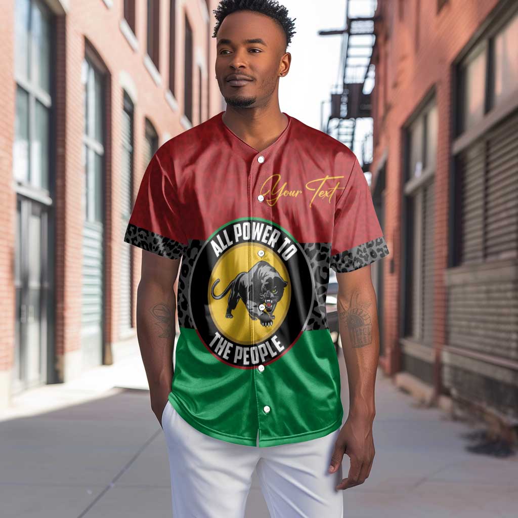 Personalized Pan African Black Panther Baseball Jersey All Power To The People DT03