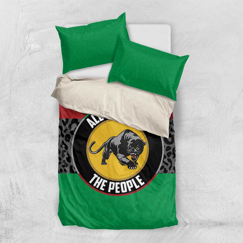 Pan African Black Panther Bedding Set All Power To The People DT03