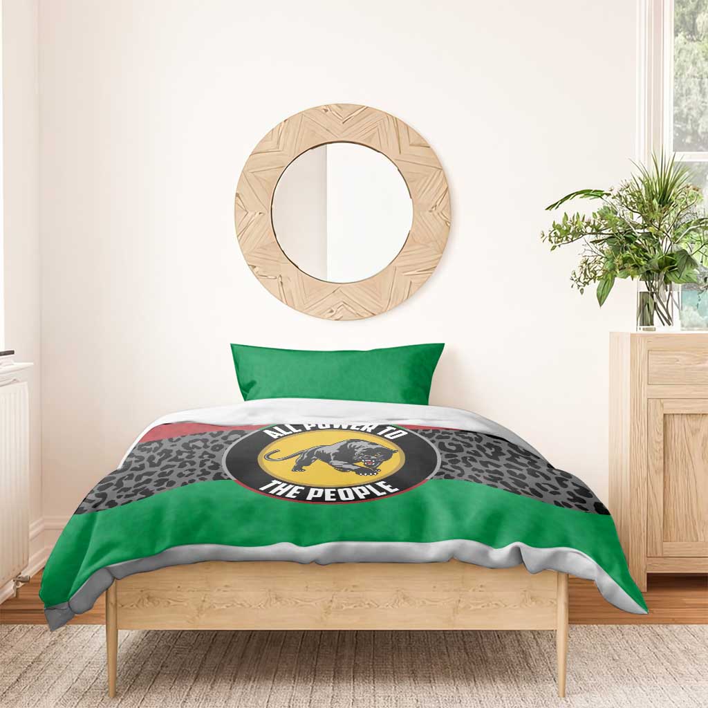 Pan African Black Panther Bedding Set All Power To The People DT03