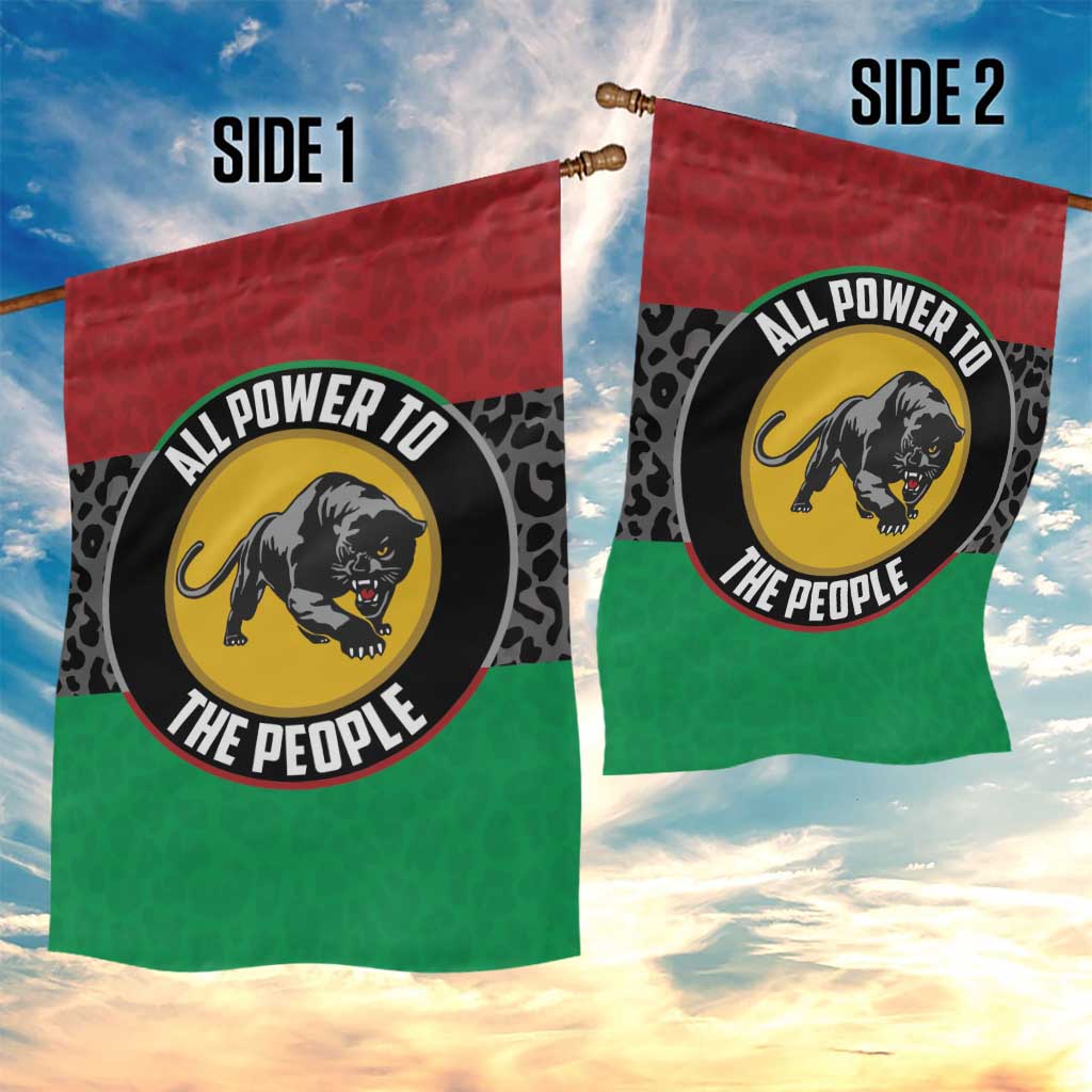 Pan African Black Panther Garden Flag All Power To The People DT03