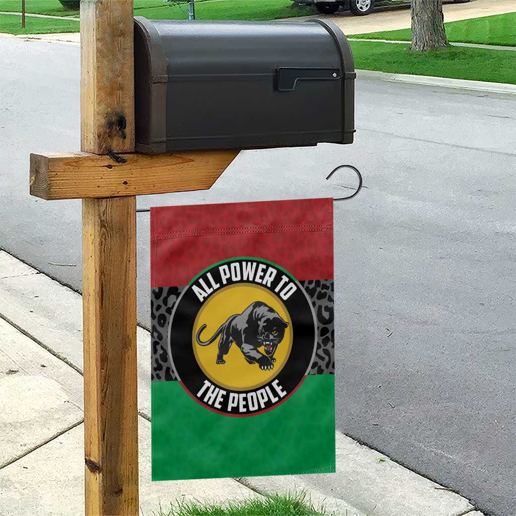 Pan African Black Panther Garden Flag All Power To The People DT03