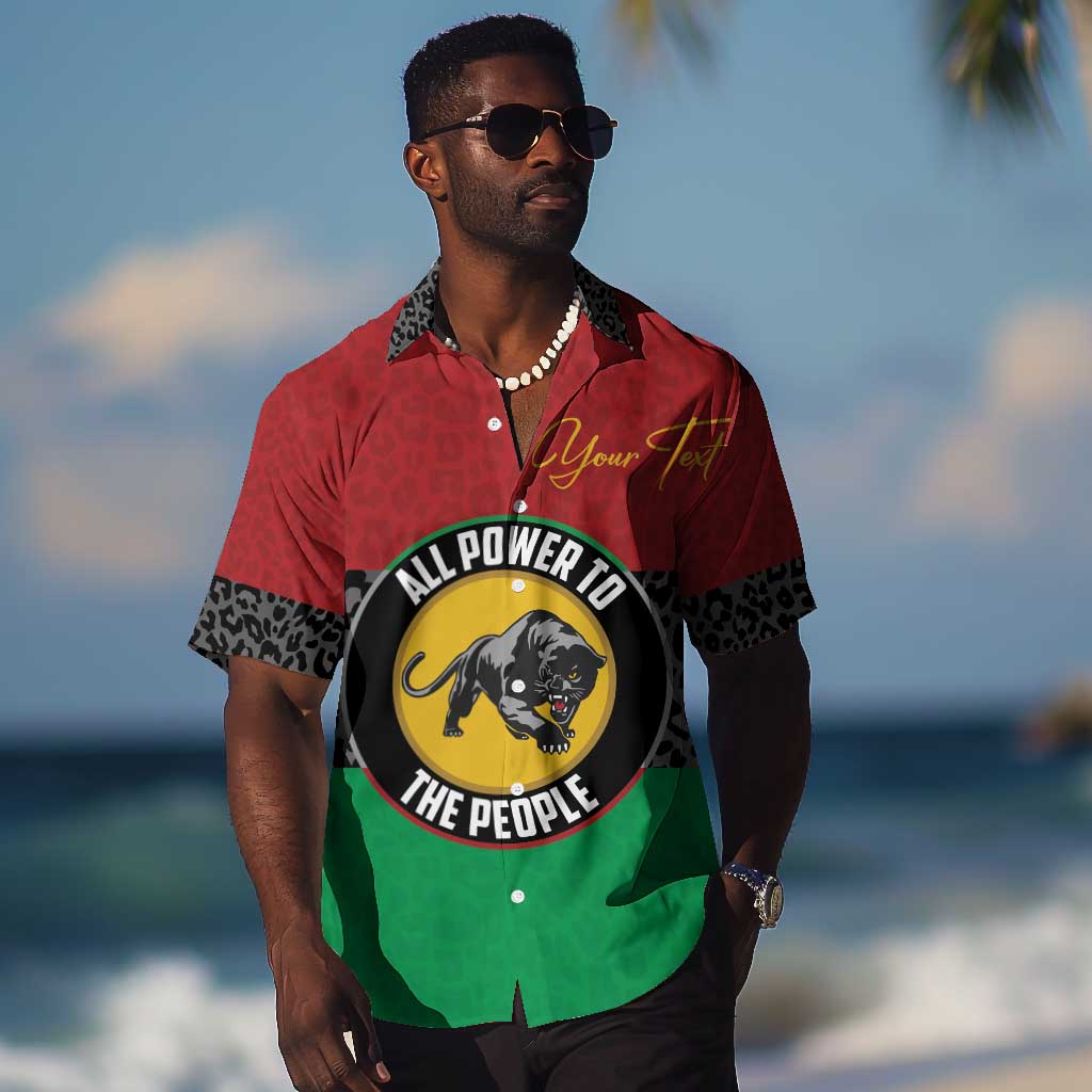 Personalized Pan African Black Panther Hawaiian Shirt All Power To The People DT03