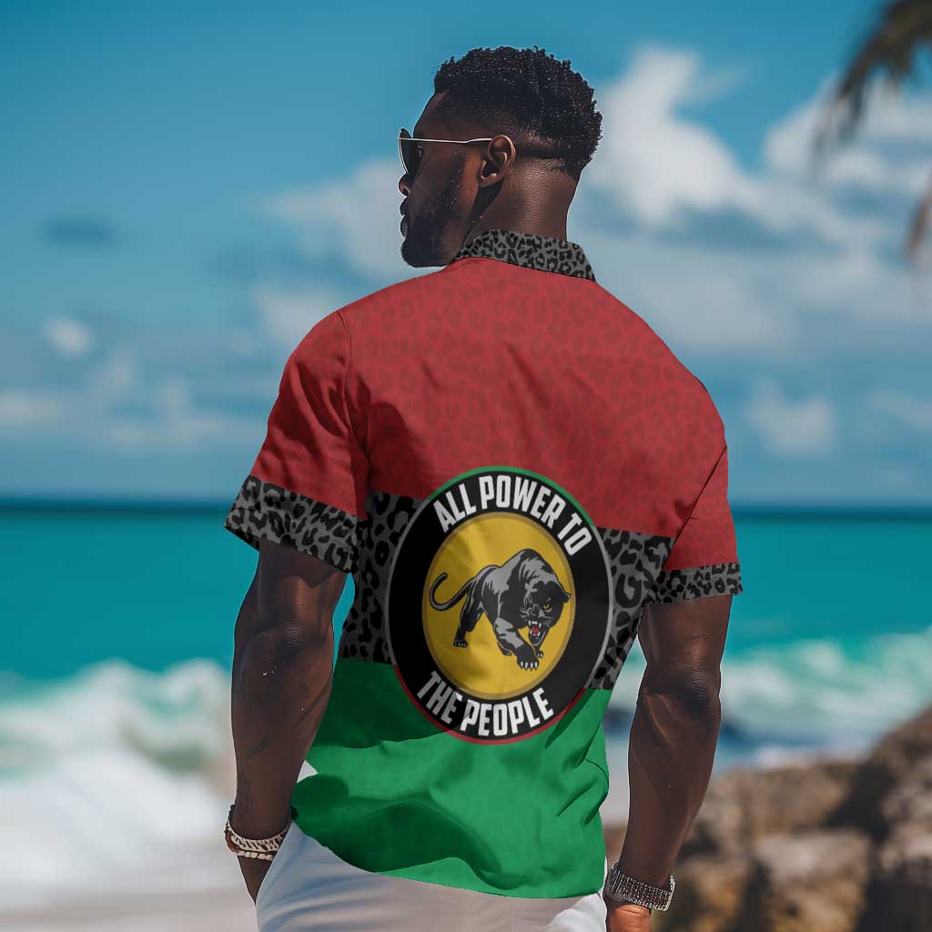 Personalized Pan African Black Panther Hawaiian Shirt All Power To The People DT03