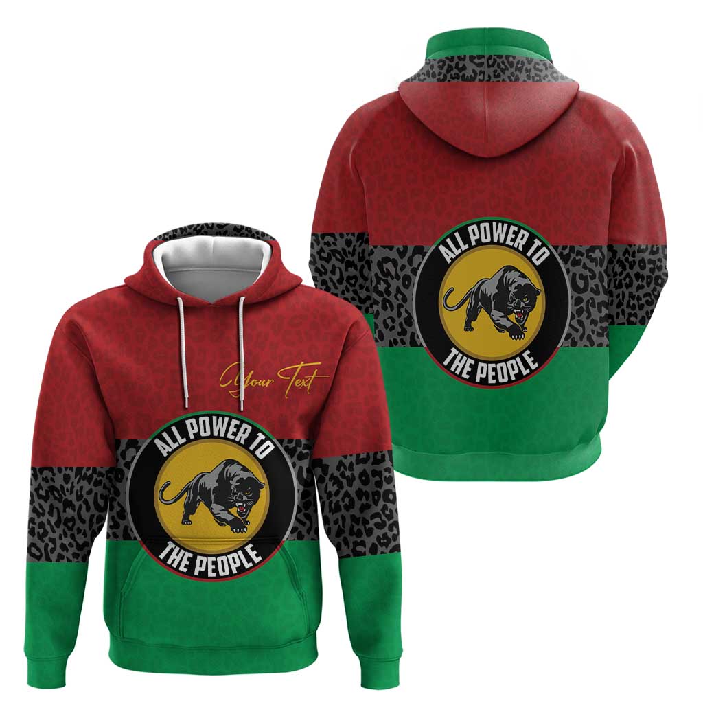 Personalized Pan African Panther Hoodie All Power To The People DT03