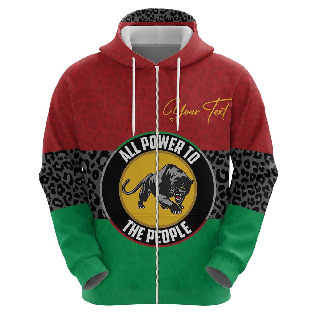 Personalized Pan African Panther Hoodie All Power To The People DT03