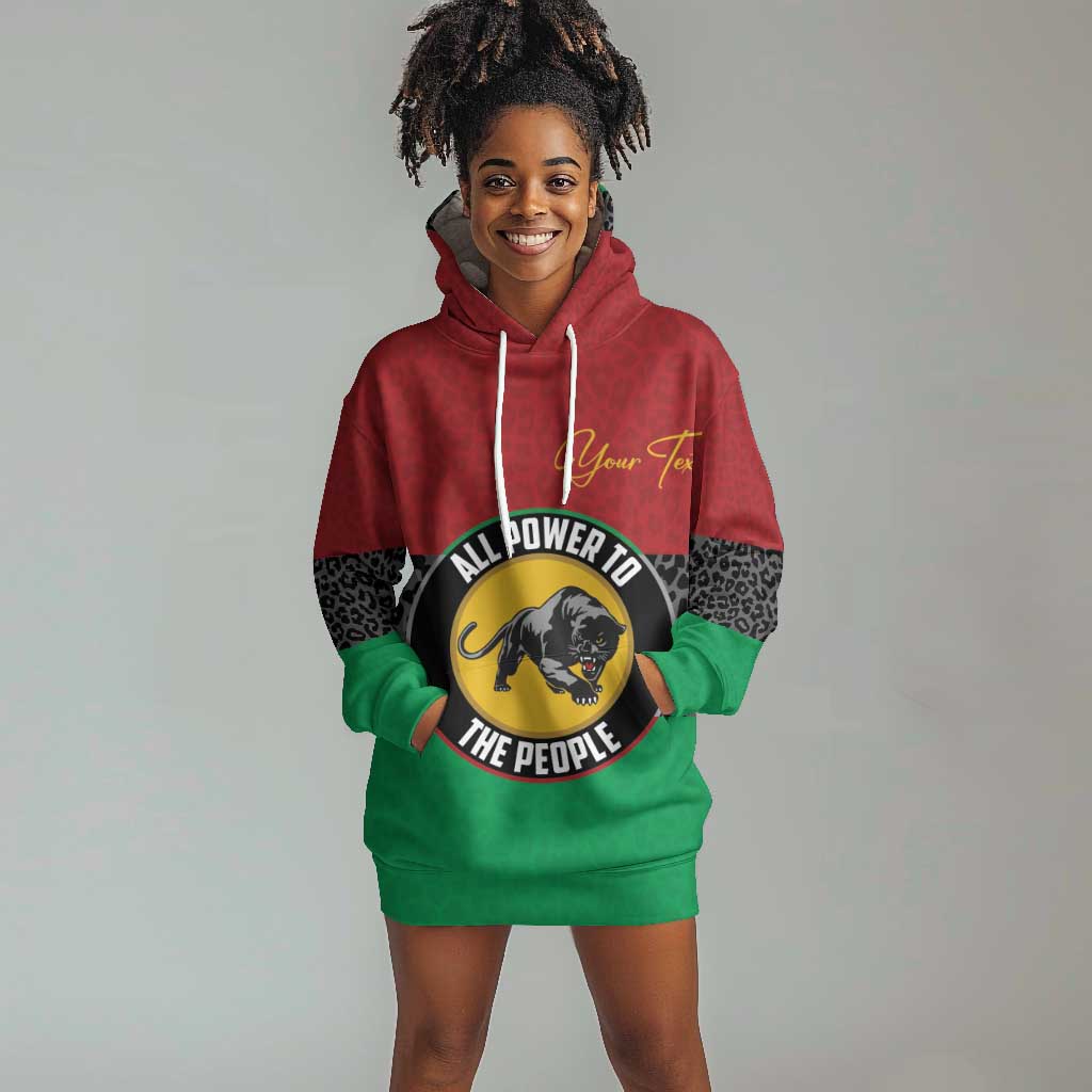 Personalized Pan African Black Panther Hoodie Dress All Power To The People DT03