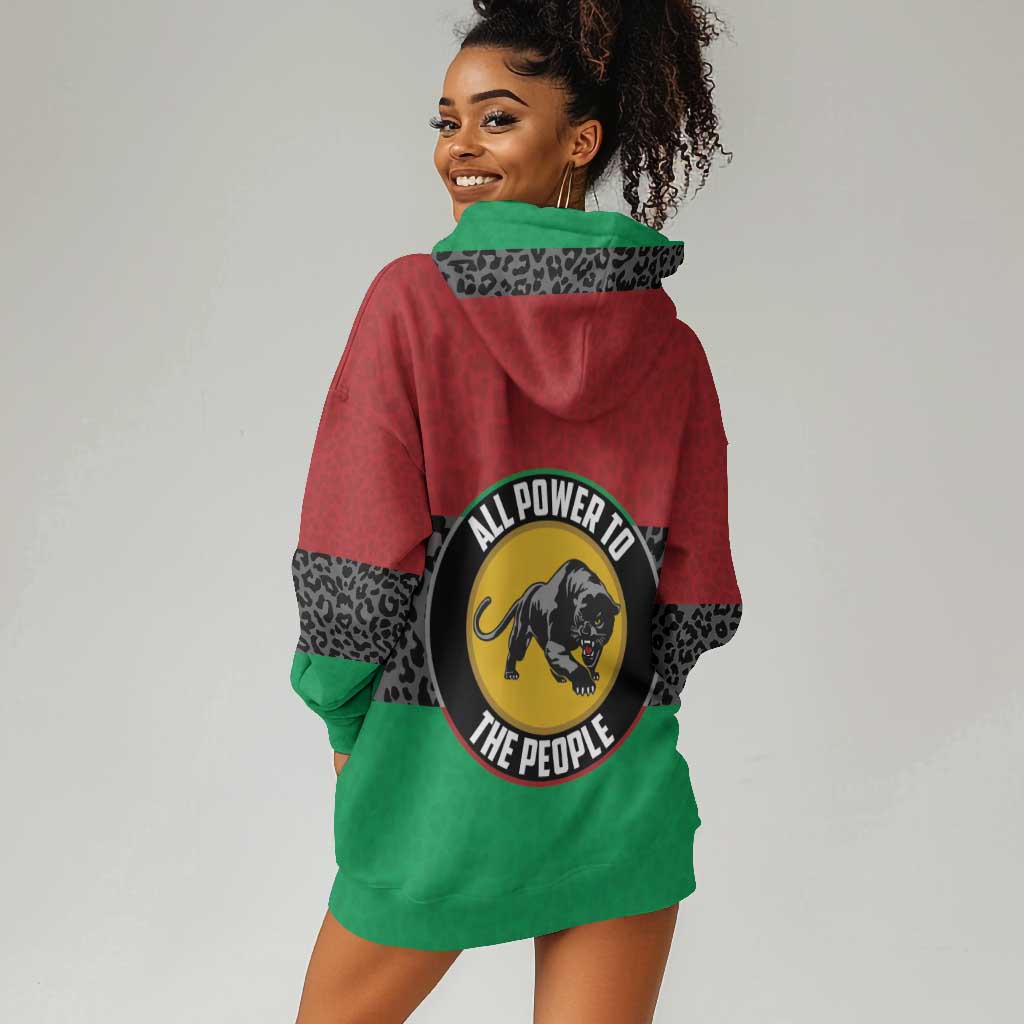 Personalized Pan African Black Panther Hoodie Dress All Power To The People DT03