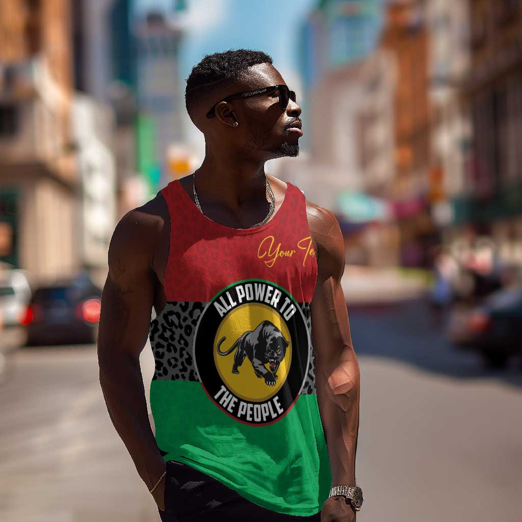Personalized Pan African Black Panther Men Tank Top All Power To The People DT03