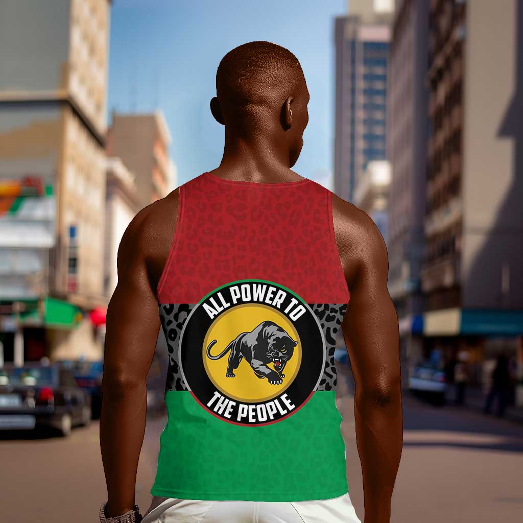 Personalized Pan African Black Panther Men Tank Top All Power To The People DT03