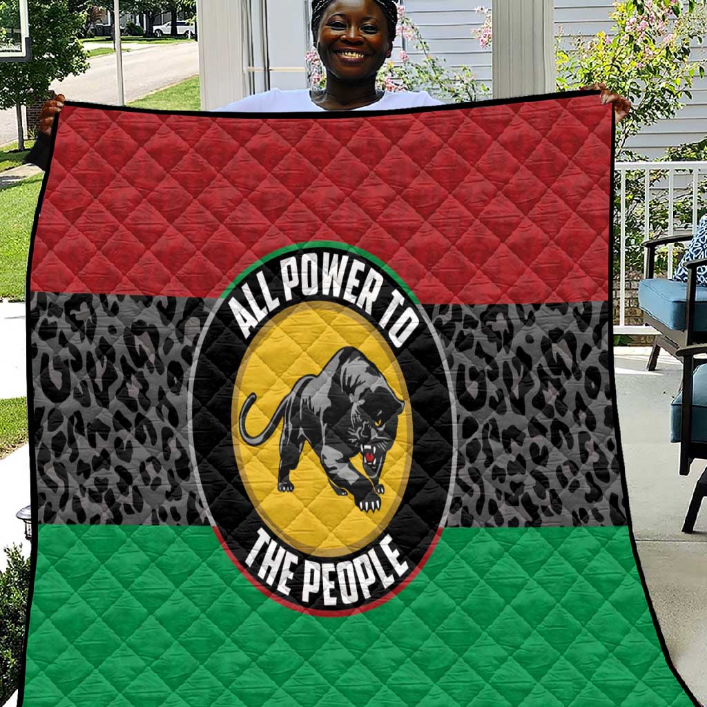 Pan African Black Panther Quilt All Power To The People DT03