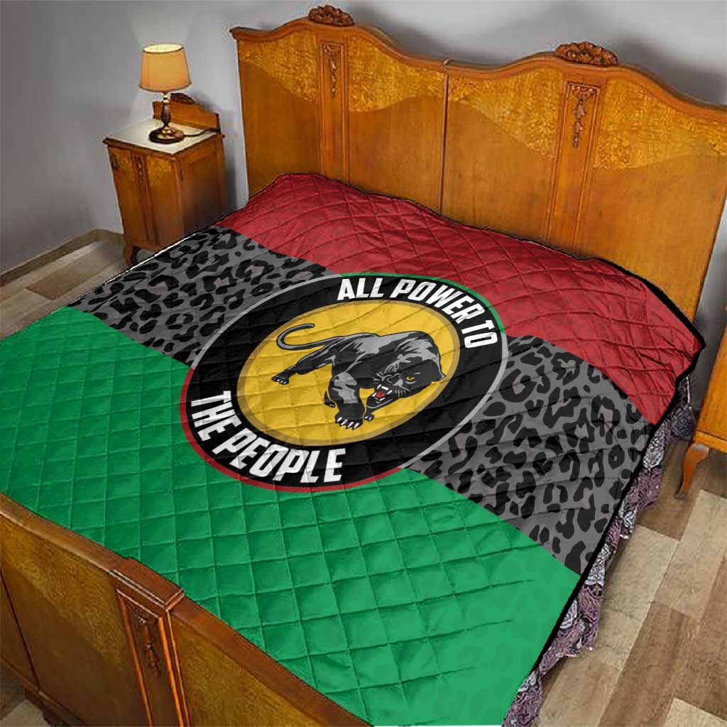 Pan African Black Panther Quilt All Power To The People DT03