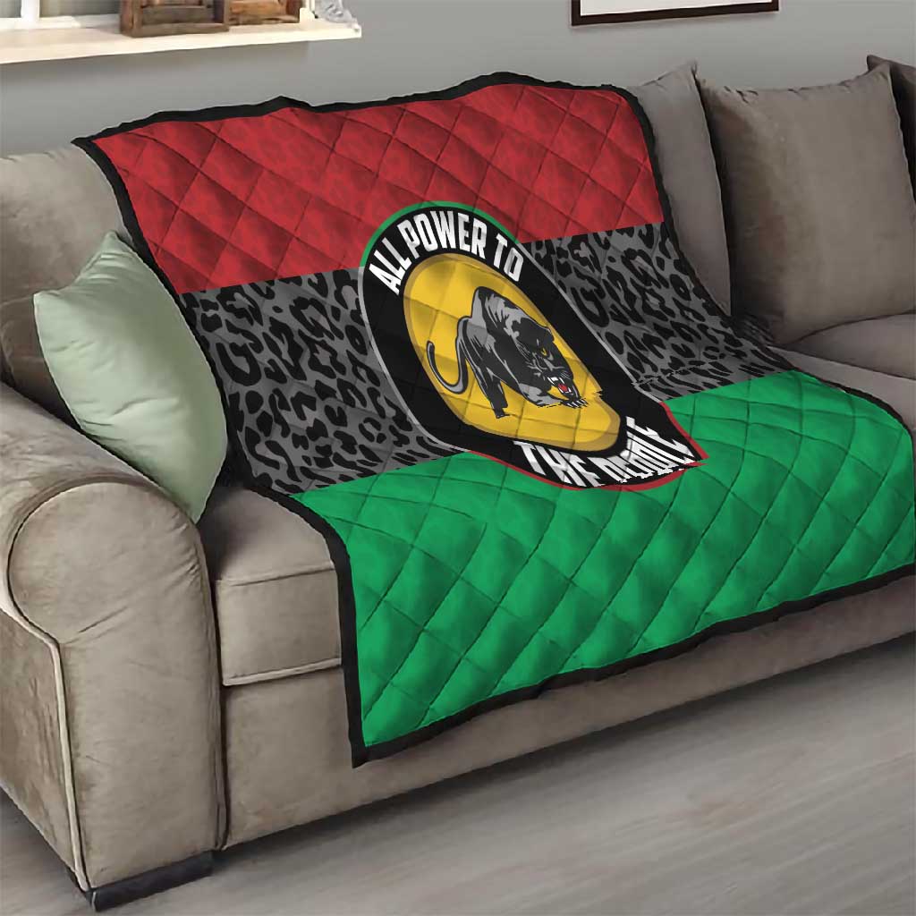 Pan African Black Panther Quilt All Power To The People DT03