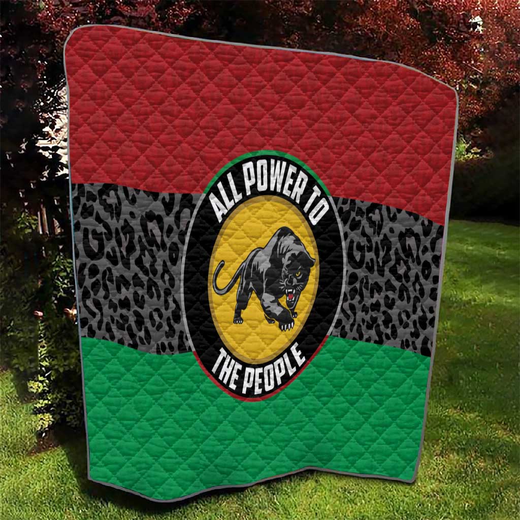 Pan African Black Panther Quilt All Power To The People DT03