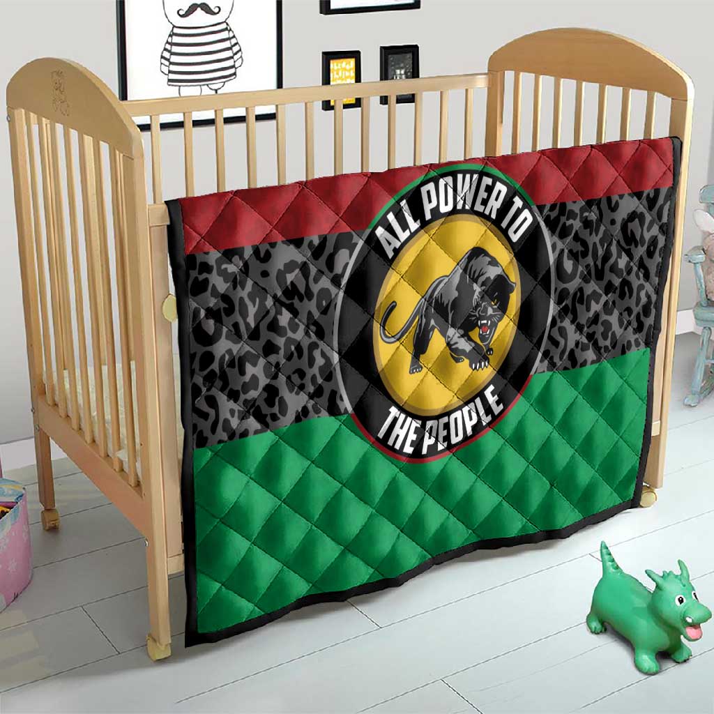 Pan African Black Panther Quilt All Power To The People DT03