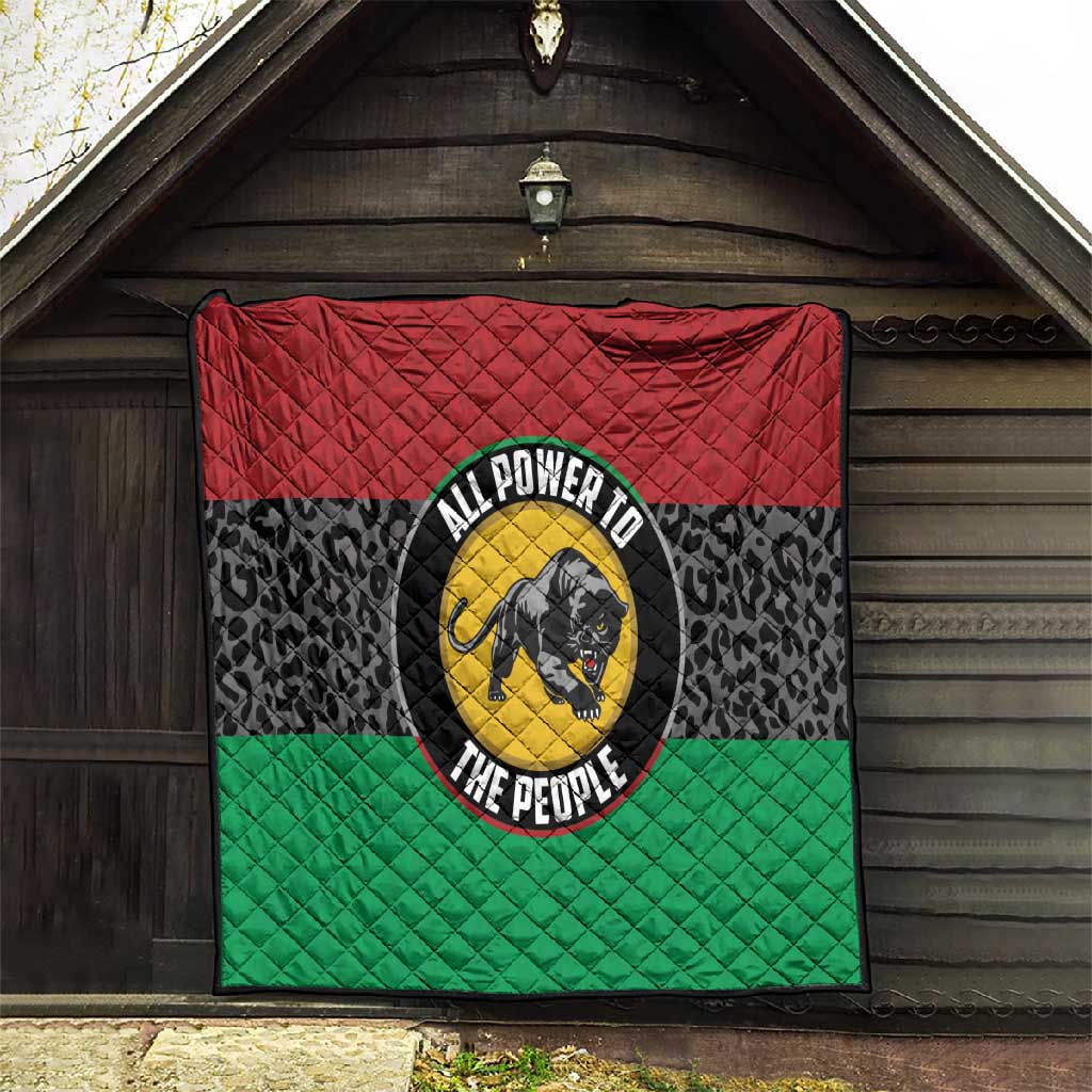 Pan African Black Panther Quilt All Power To The People DT03