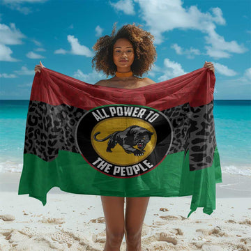 Pan African Black Panther Sarong All Power To The People DT03