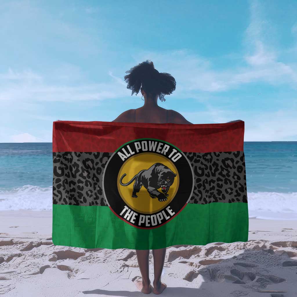 Pan African Black Panther Sarong All Power To The People DT03