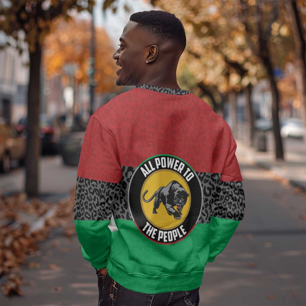 Personalized Pan African Black Panther Sweatshirt All Power To The People DT03