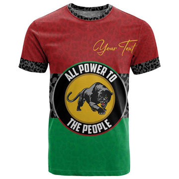 Personalized Pan African Black Panther T shirt All Power To The People DT03