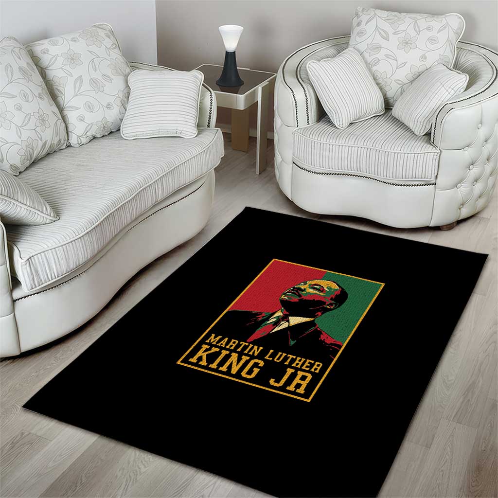 Martin Luther King Jr Area Rug MLK Retro Style DT03