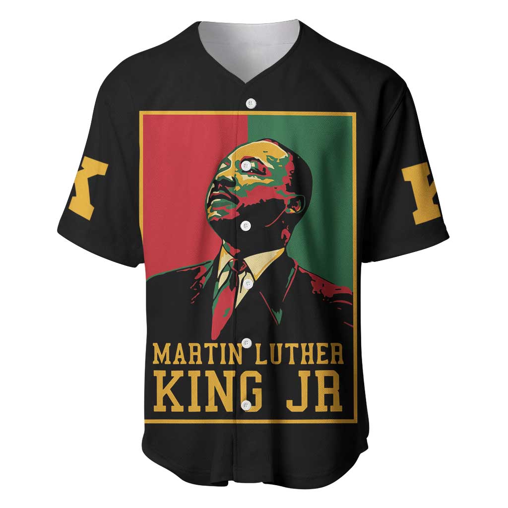 Martin Luther King Jr Baseball Jersey MLK Retro Style DT03