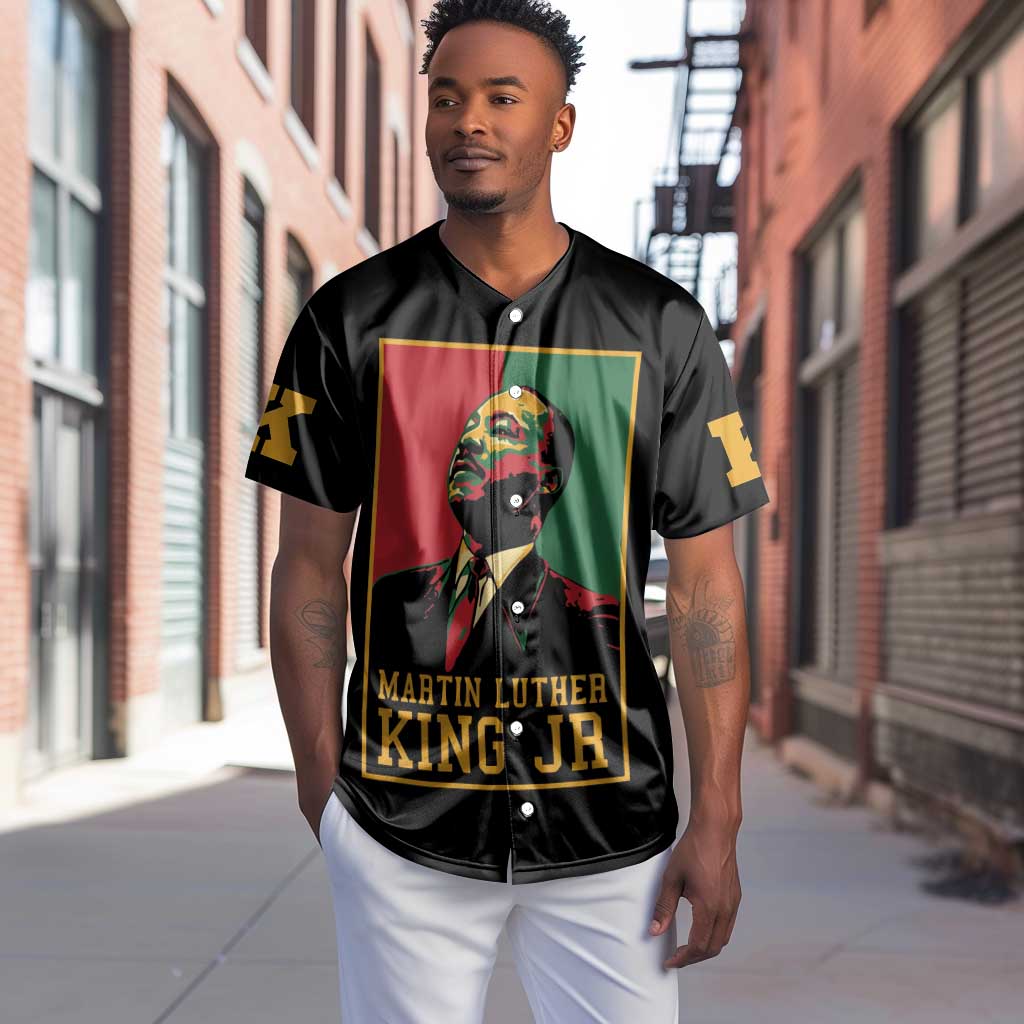 Martin Luther King Jr Baseball Jersey MLK Retro Style DT03