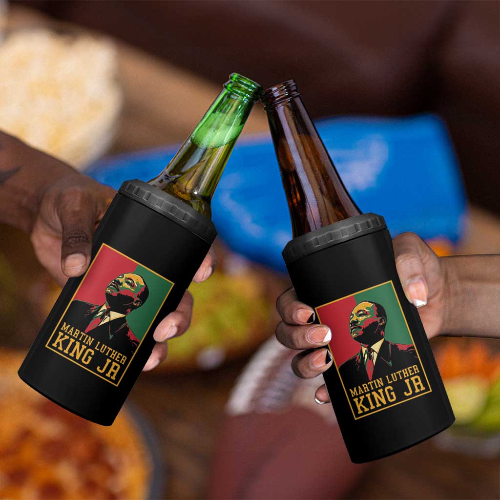 Martin Luther King Jr 4 in 1 Can Cooler Tumbler MLK Retro Style DT03