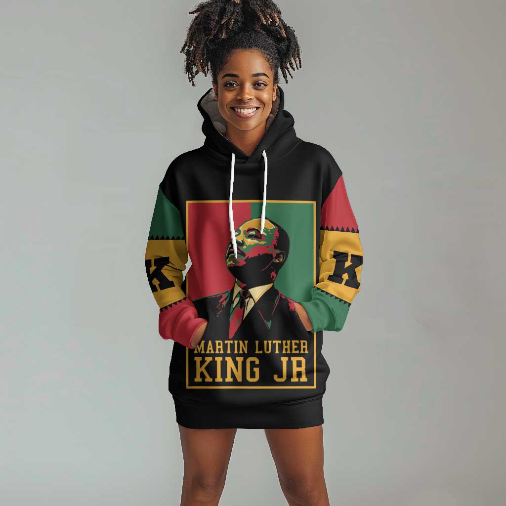 Martin Luther King Jr Hoodie Dress MLK Retro Style DT03