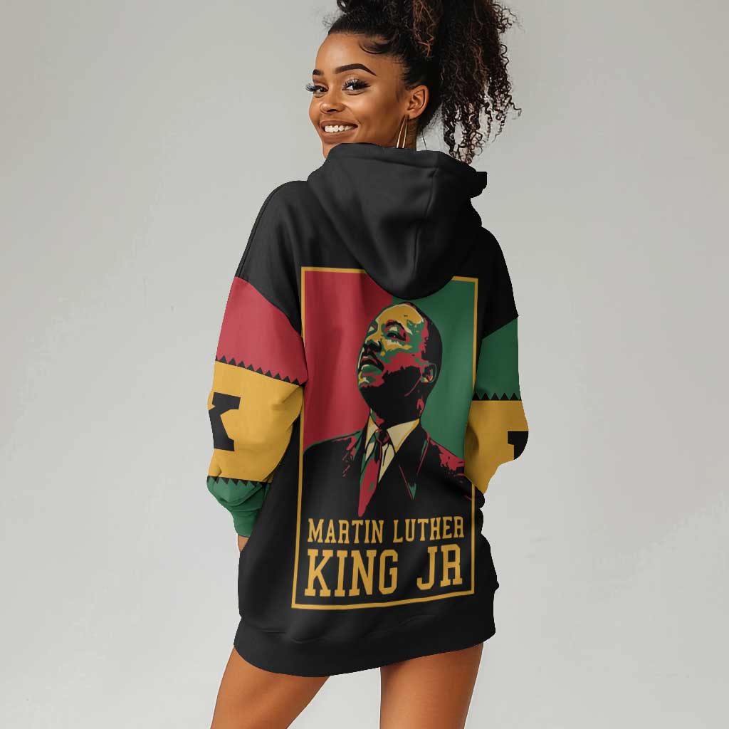 Martin Luther King Jr Hoodie Dress MLK Retro Style DT03