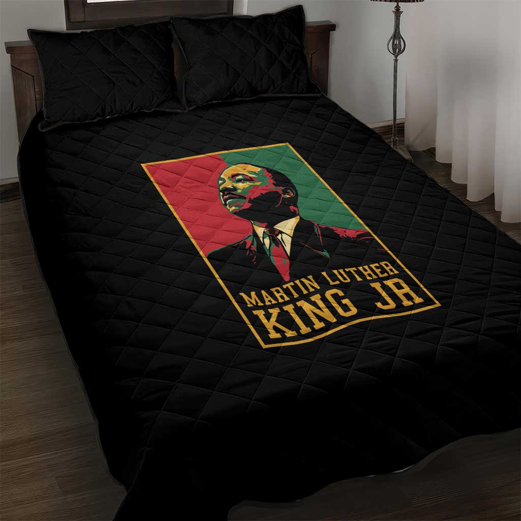 Martin Luther King Jr Quilt Bed Set MLK Retro Style DT03