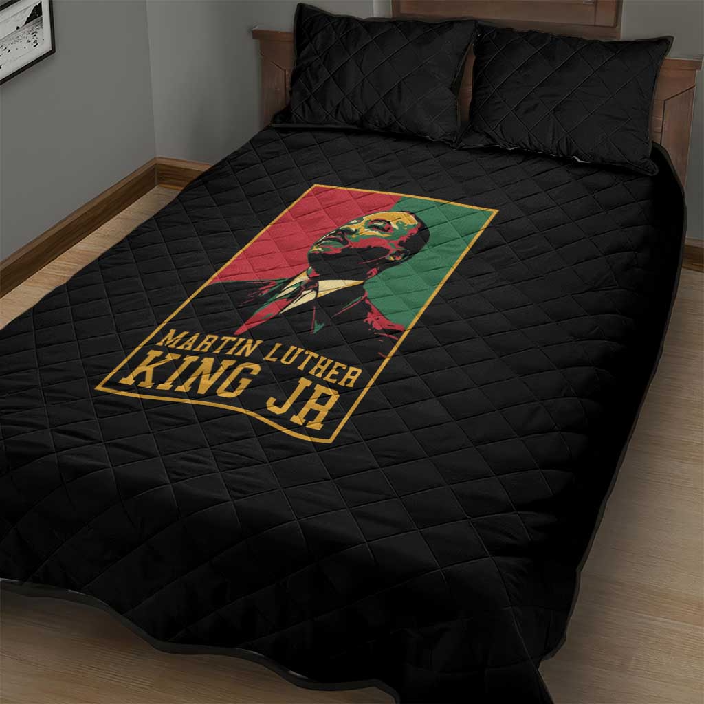 Martin Luther King Jr Quilt Bed Set MLK Retro Style DT03