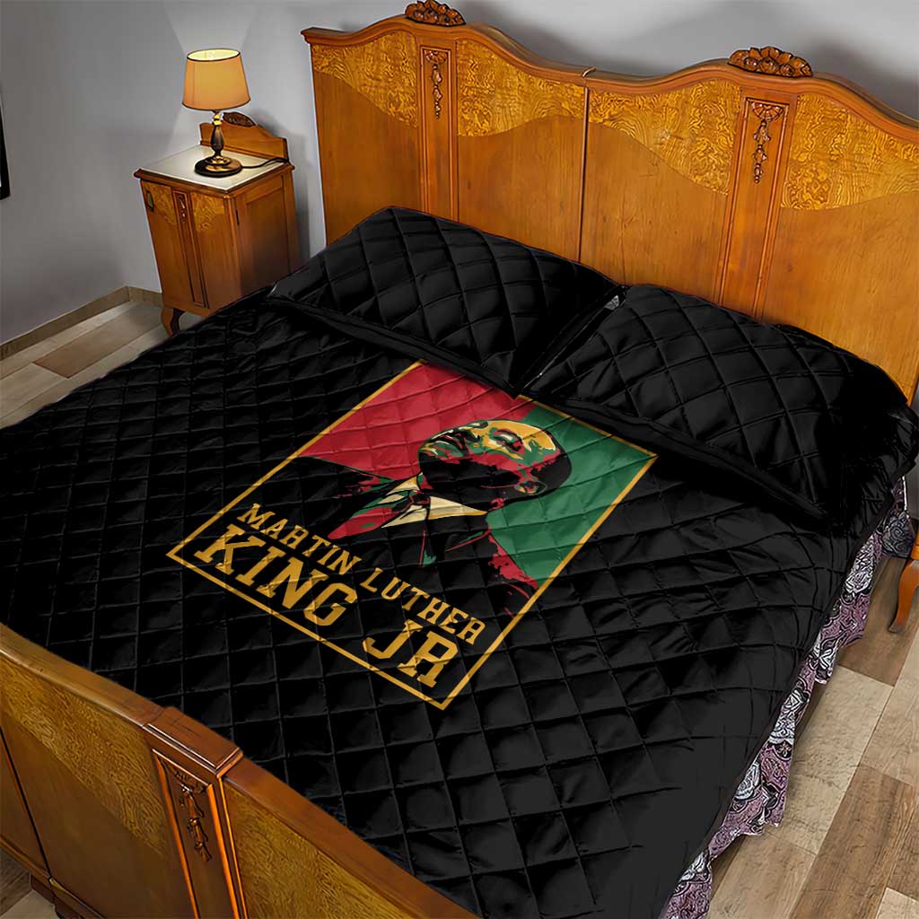 Martin Luther King Jr Quilt Bed Set MLK Retro Style DT03