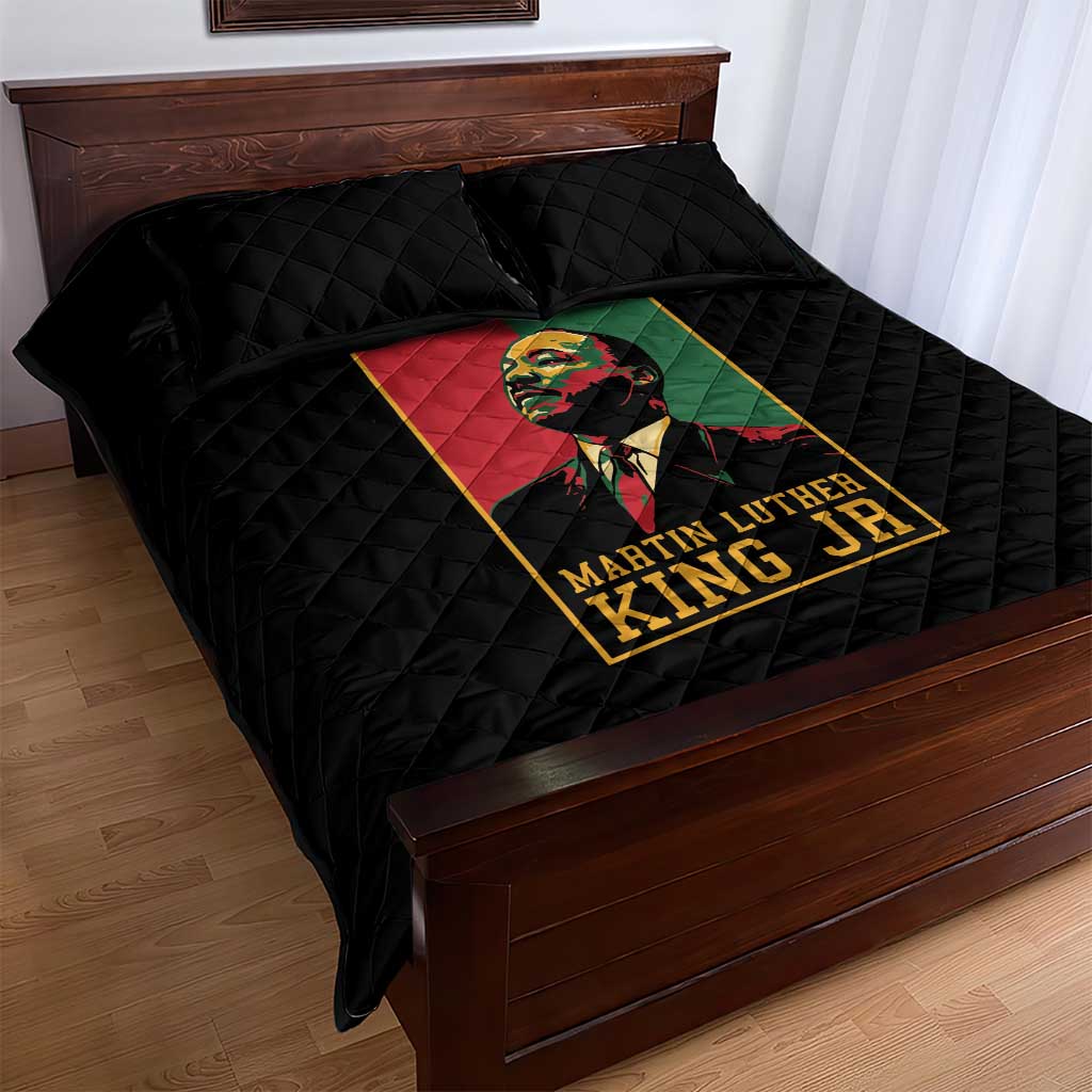 Martin Luther King Jr Quilt Bed Set MLK Retro Style DT03