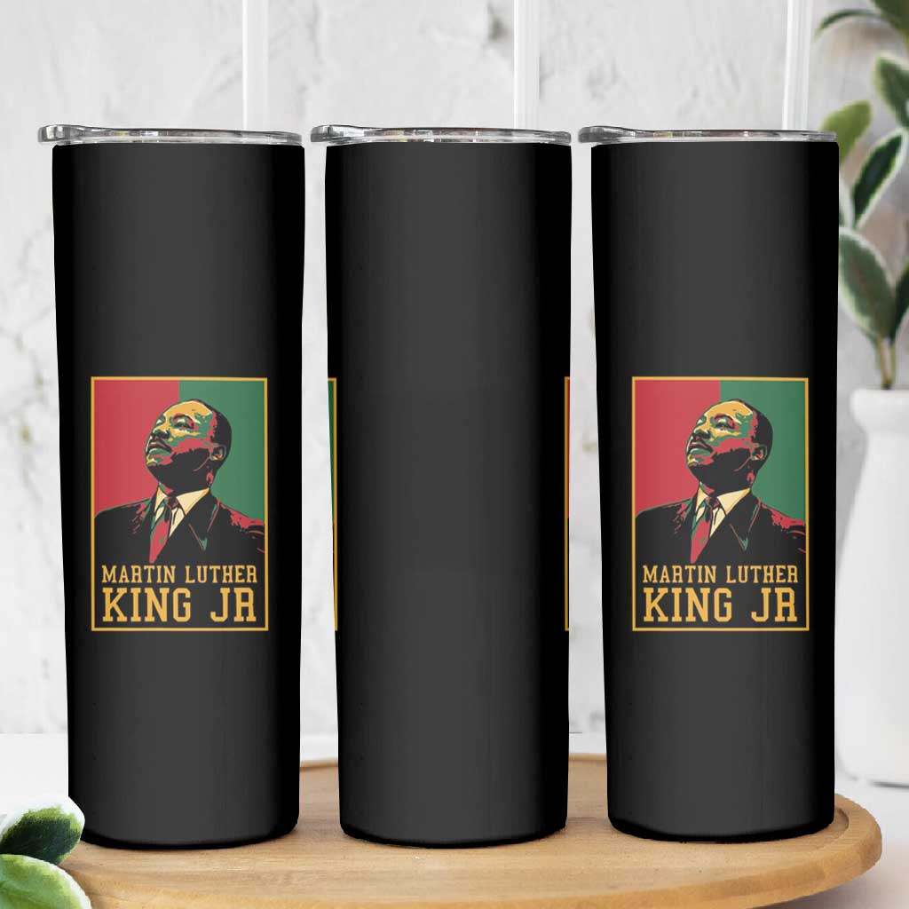 Martin Luther King Jr Skinny Tumbler MLK Retro Style DT03